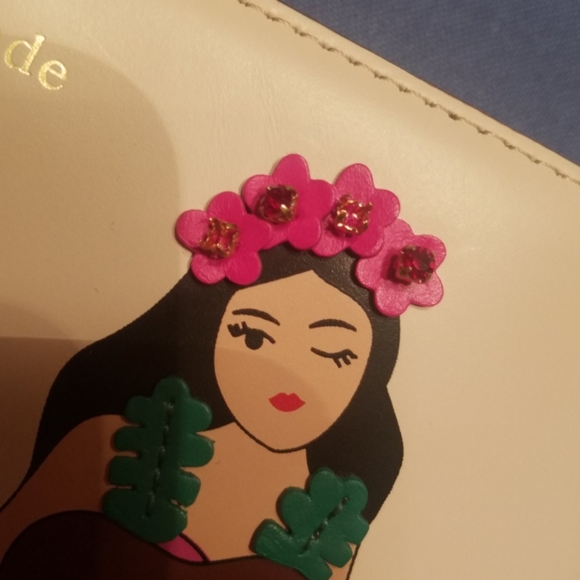 Kate Spade Hula Girl Wallet nwt note as is - Picture 5 of 7